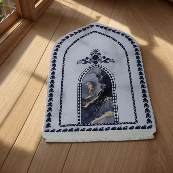 3D Janamaz Prayer Mat-Ivory