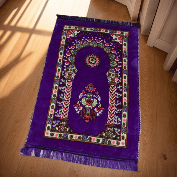 Mughal Plus Cloudy Prayer Mat-Violet