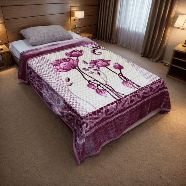 Emperor Single Bed Blanket Violet