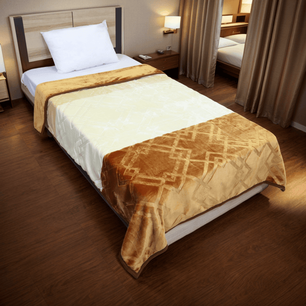 Emperor Single Bed Blanket Caramel