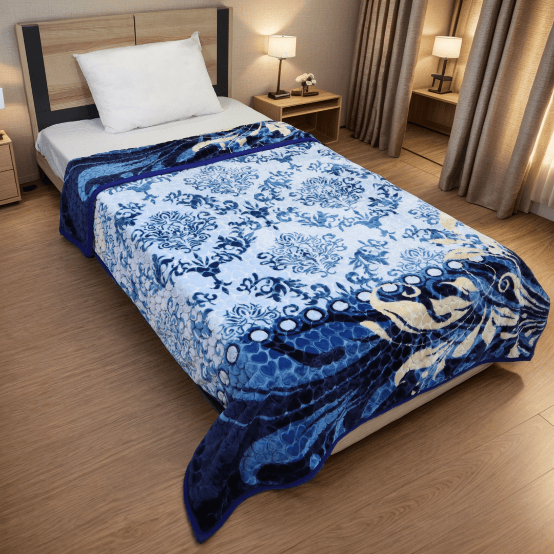 Emperor Single Bed Blanket Sapphire