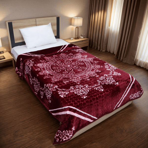 Emperor Single Bed Blanket Marsala