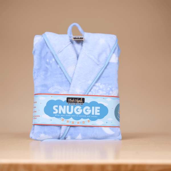 Snuggies Lounge Gown Blanket- Baby Blue