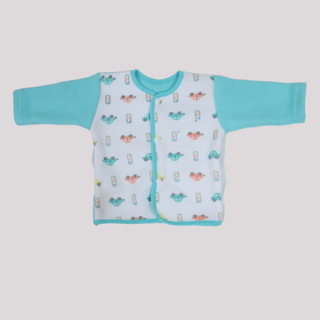 2 Pieces Printed Baby Suit Blue