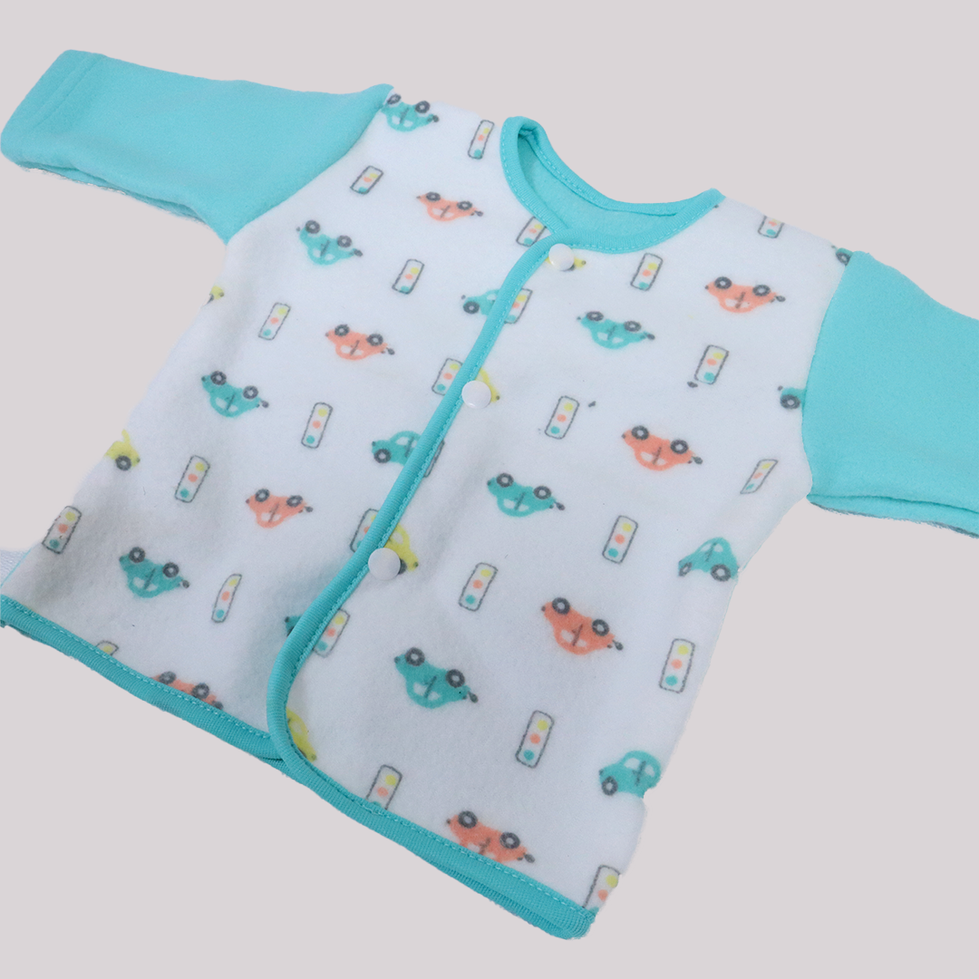 2 Pieces Printed Baby Suit Blue