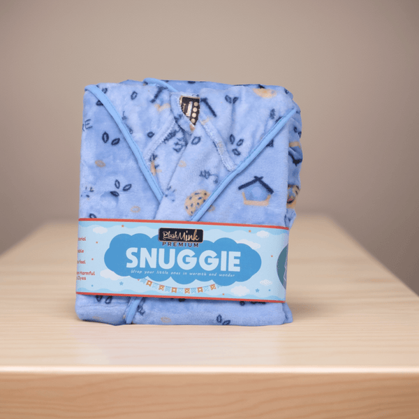 Snuggies Lounge Gown Blanket- Light Blue