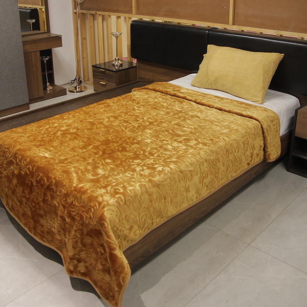 Deluxe Single Bed Blanket Golden